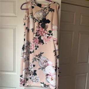 Floral Sleeveless Dress - Pink